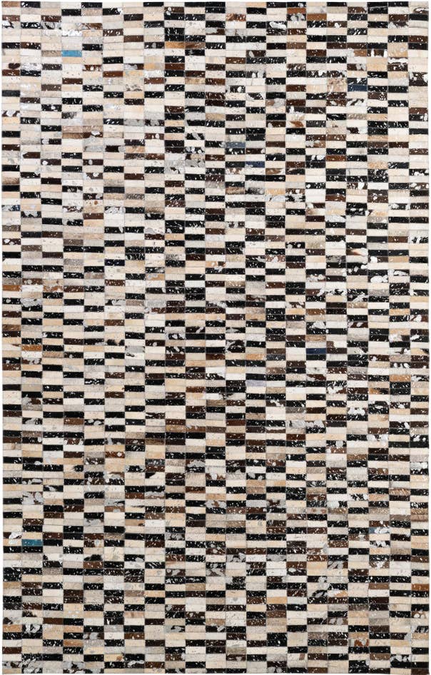 Detail image of 5' 3 x 8' 1 Cowhide - Patchwork Rug