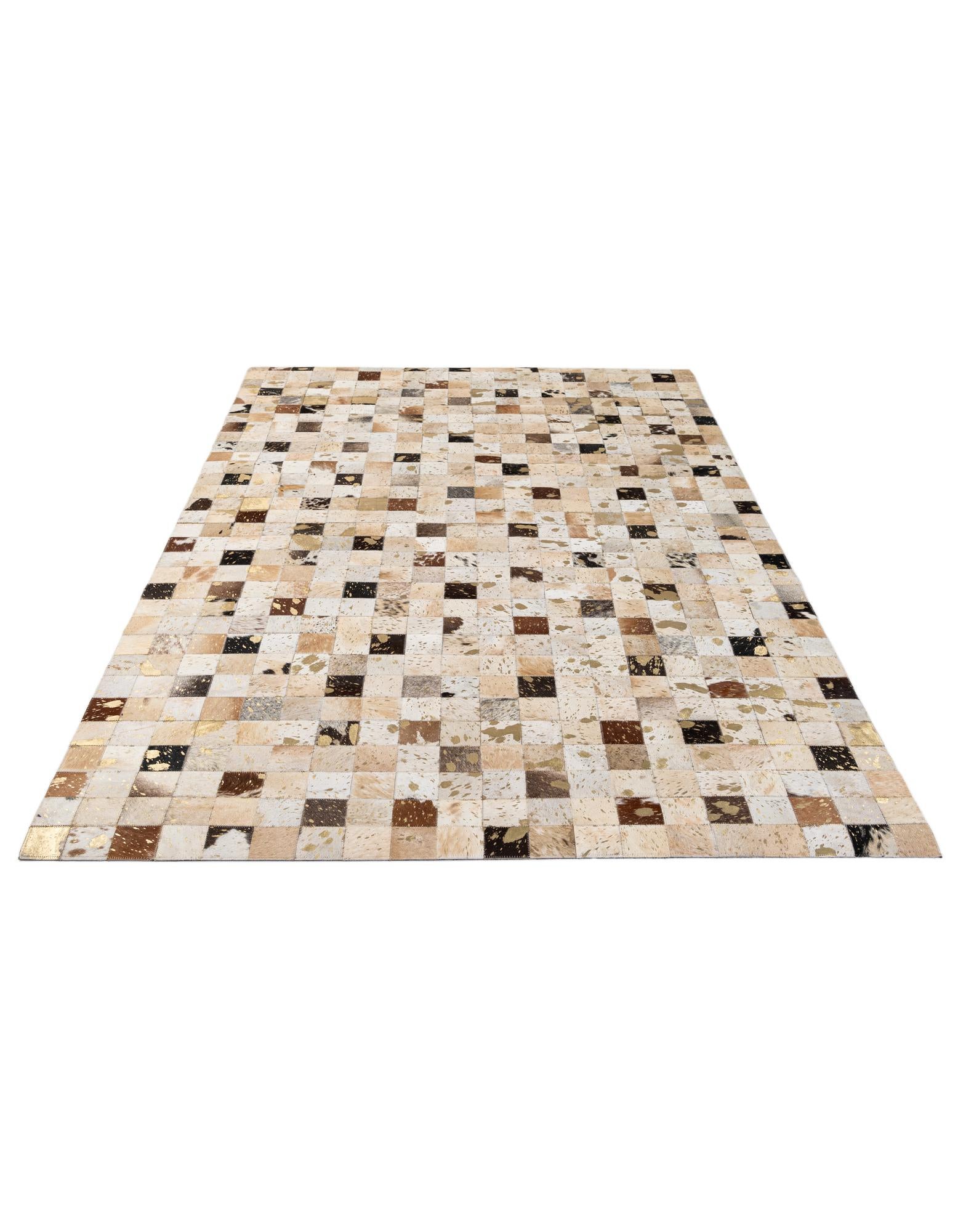 5' 1 x 8' Cowhide - Patchwork Rug