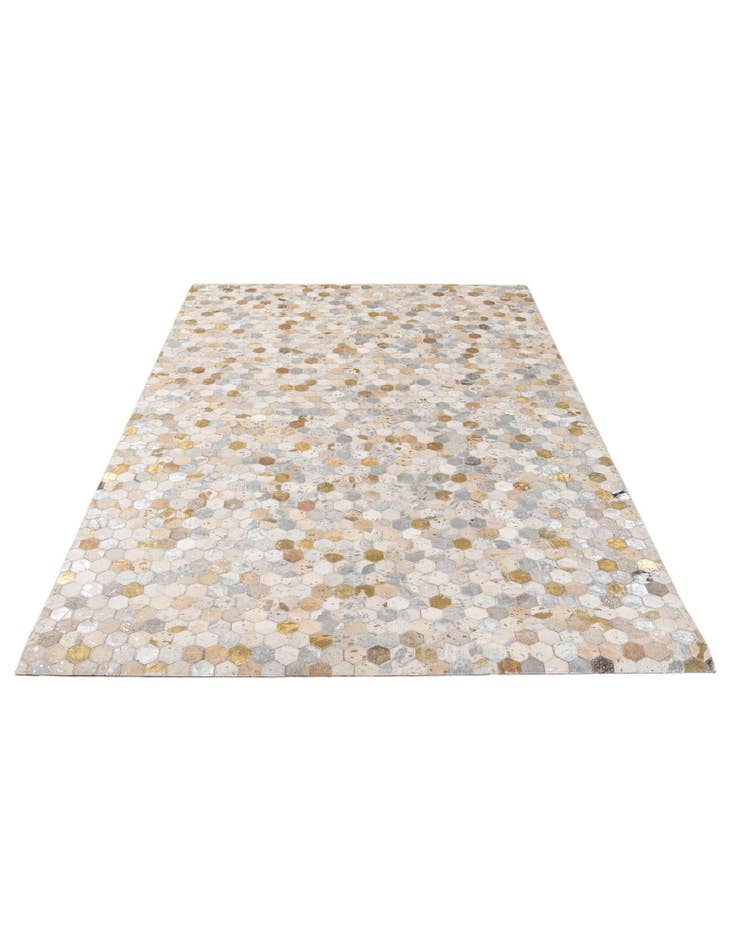 Detail image of 5' x 8' Cowhide - Patchwork Rug