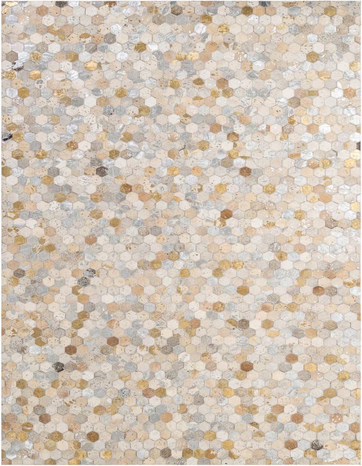 Detail image of 5' x 8' Cowhide - Patchwork Rug