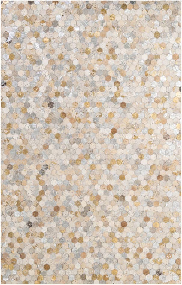 Detail image of 5' x 8' Cowhide - Patchwork Rug