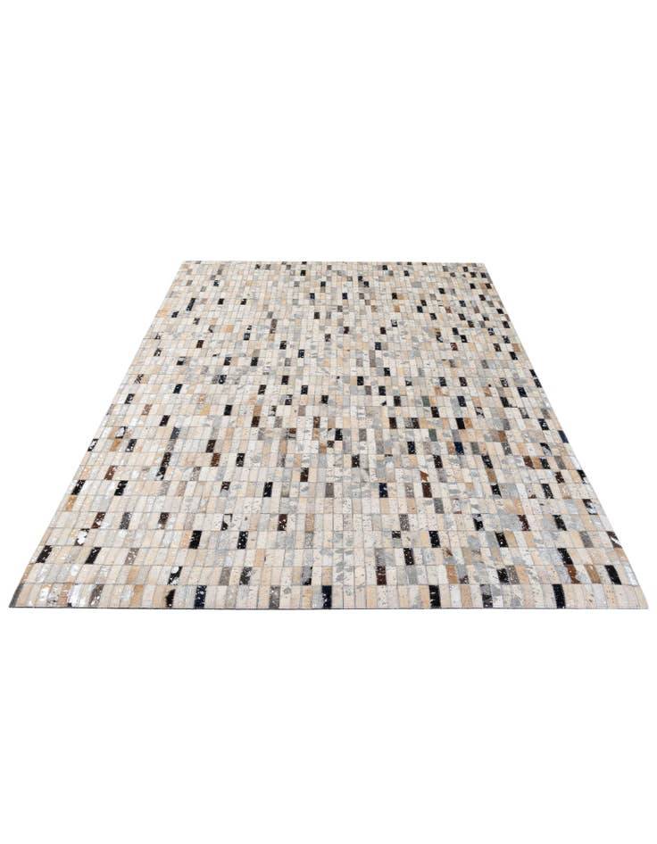 Detail image of 5' 1 x 8' 1 Cowhide - Patchwork Rug