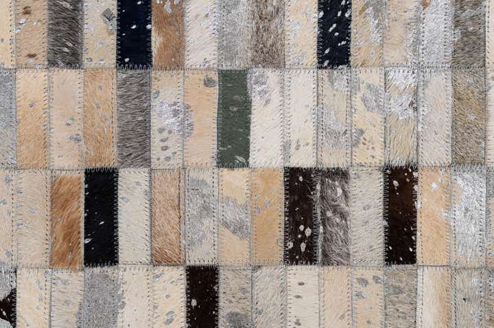 5' 1 x 8' 1 Cowhide - Patchwork Rug