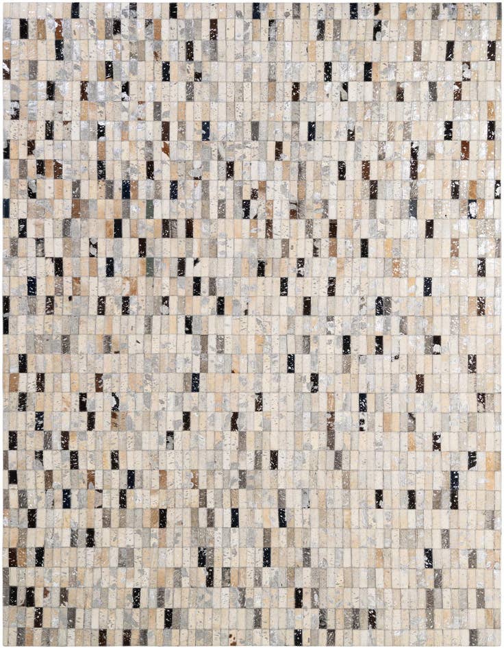 Detail image of 5' 1 x 8' 1 Cowhide - Patchwork Rug