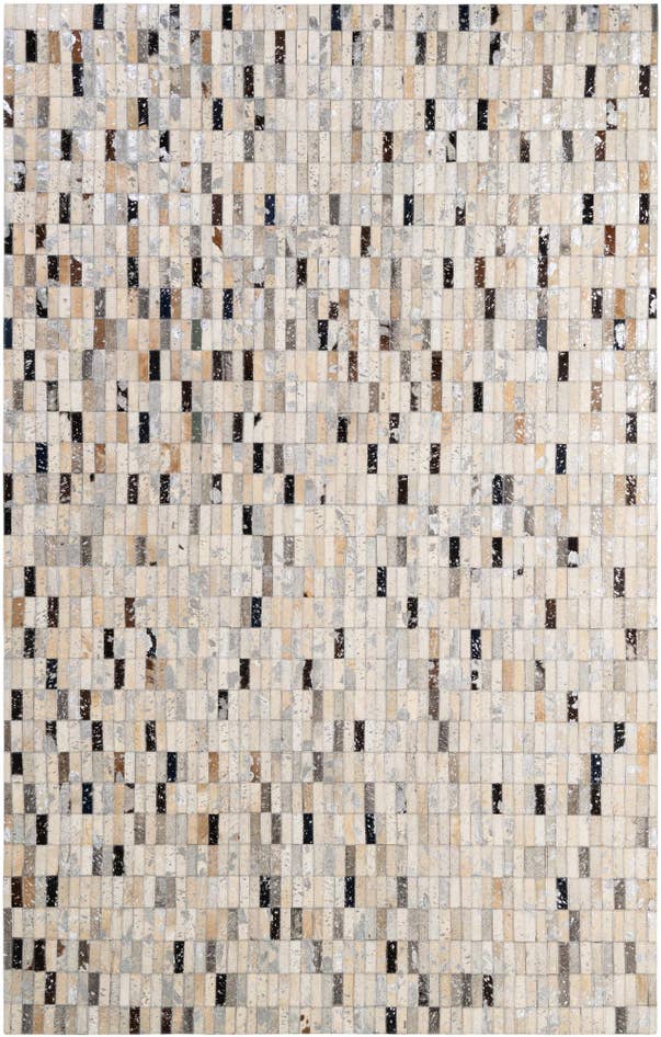 Detail image of 5' 1 x 8' 1 Cowhide - Patchwork Rug