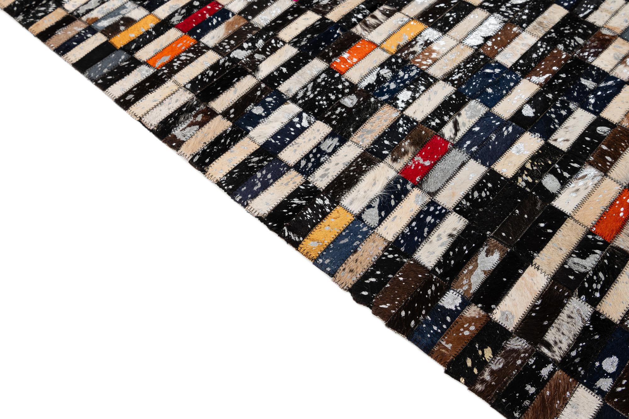 5' x 7' 11 Cowhide - Patchwork Rug