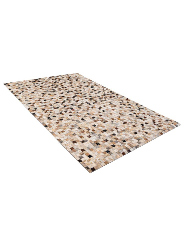 Detail image of 4' 11 x 7' 10 Cowhide - Patchwork Rug