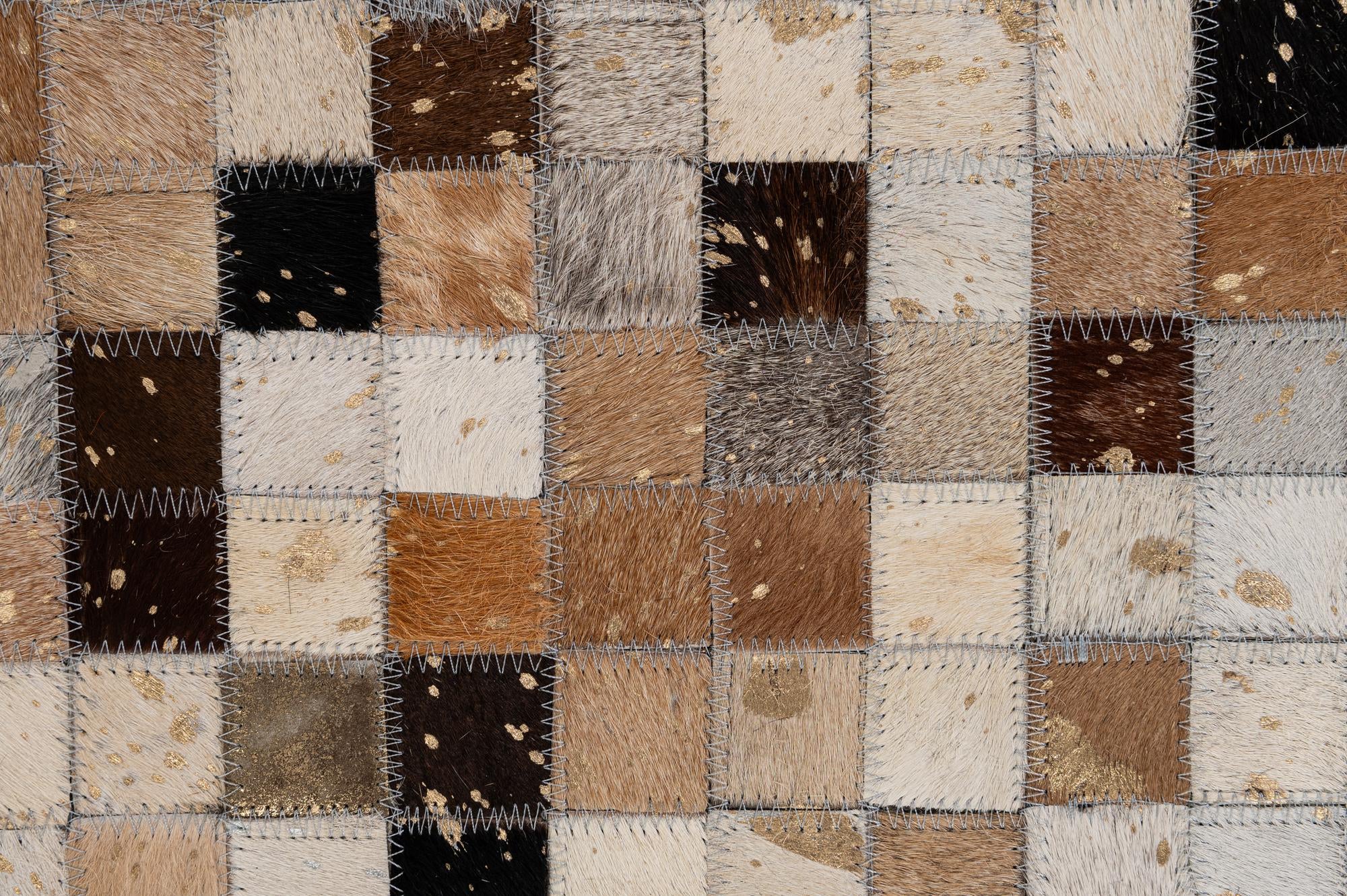 4' 11 x 7' 10 Cowhide - Patchwork Rug