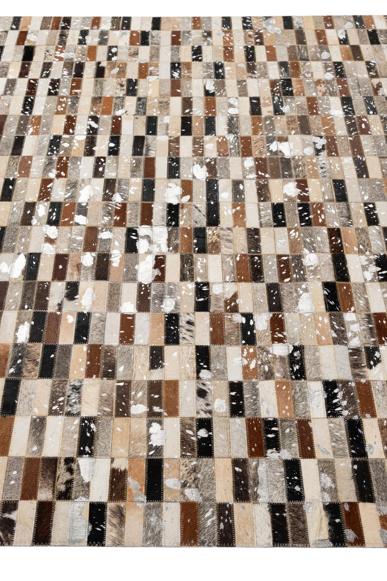 5' x 7' 11 Cowhide - Patchwork Rug