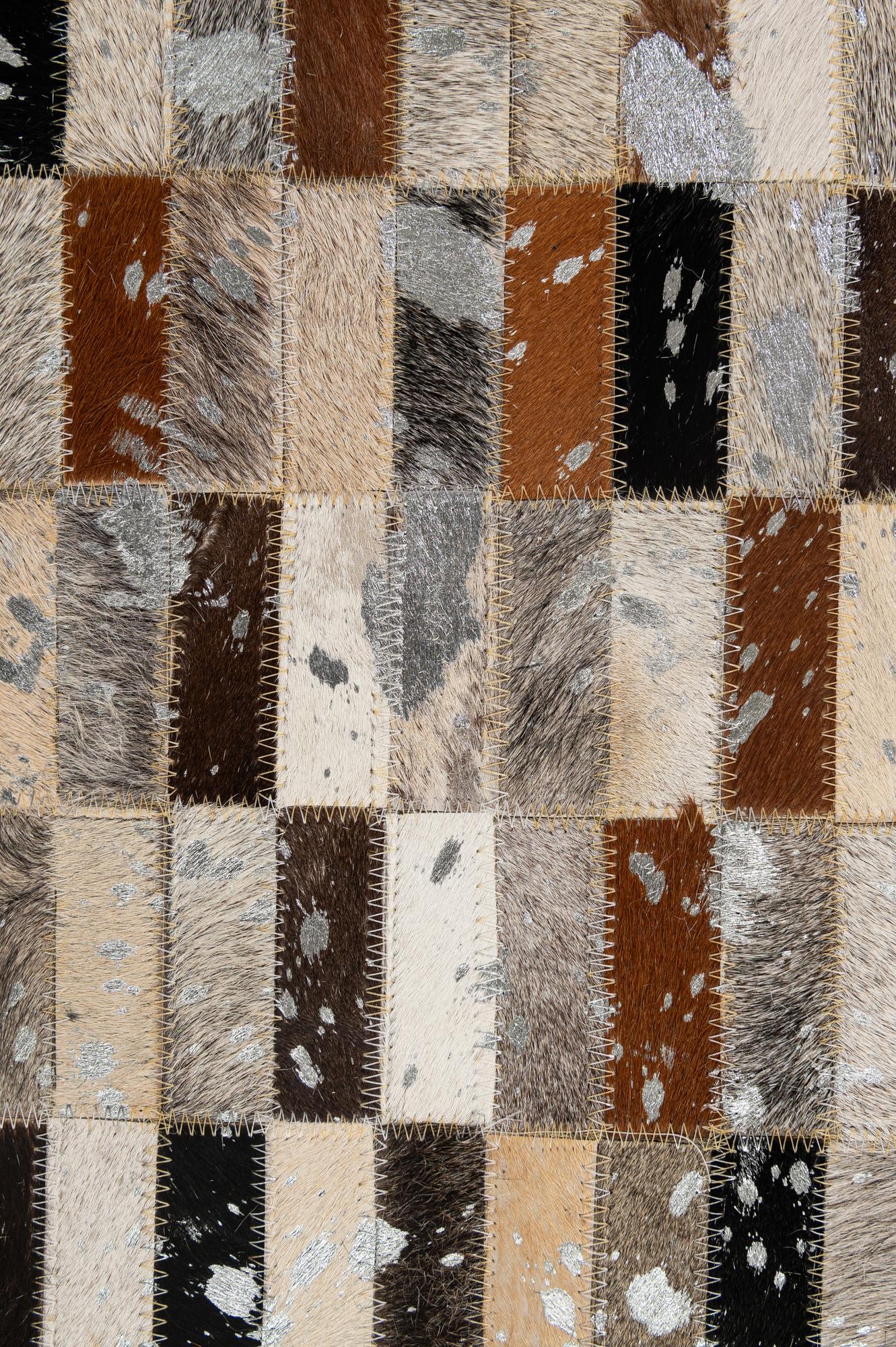 5' x 7' 11 Cowhide - Patchwork Rug