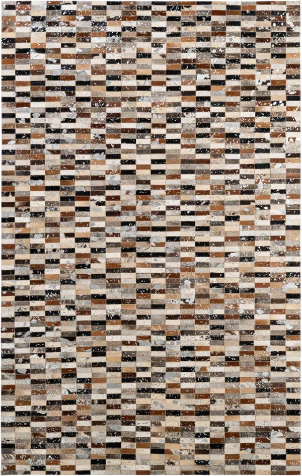 Detail image of 5' x 7' 11 Cowhide - Patchwork Rug