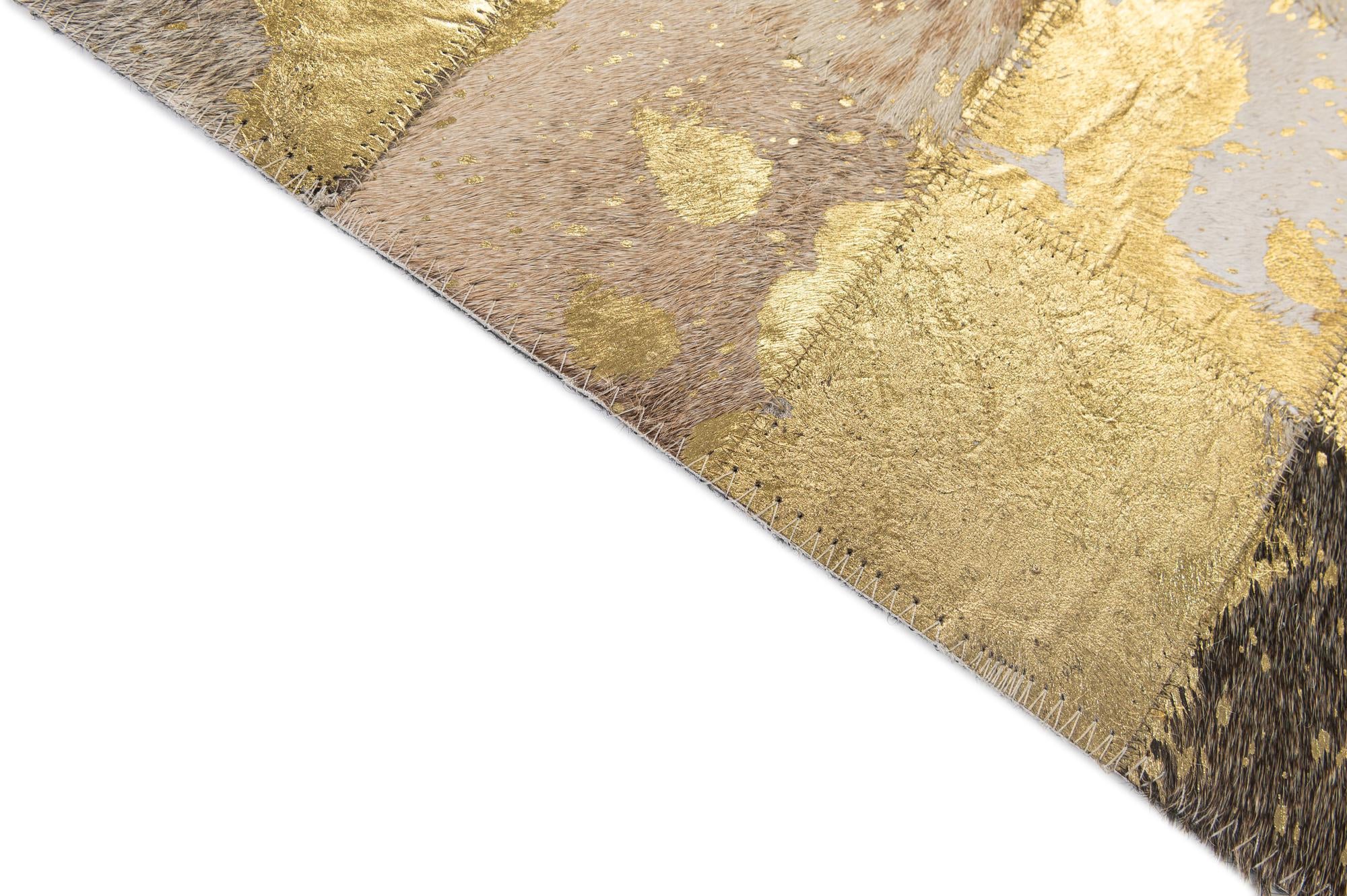 4' 11 x 7' 11 Cowhide - Patchwork Rug