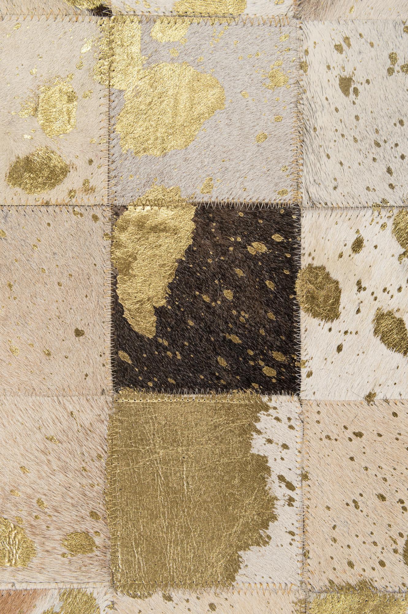 4' 11 x 7' 11 Cowhide - Patchwork Rug