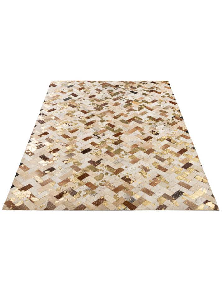 5' 1 x 7' 11 Cowhide - Patchwork Rug