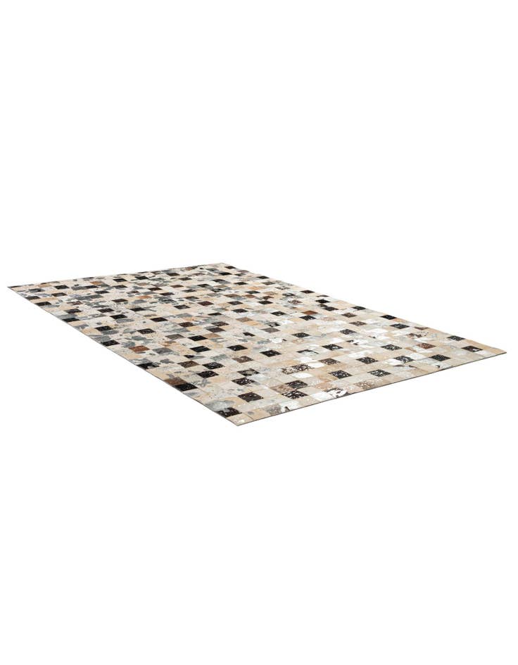Detail image of 5' 1 x 8' 1 Cowhide - Patchwork Rug