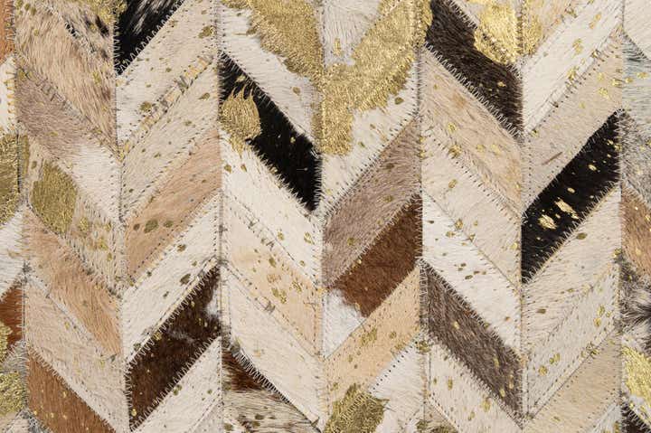 5' 2 x 7' 11 Cowhide - Patchwork Rug