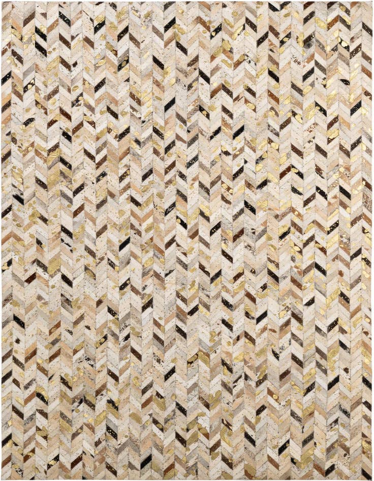 Detail image of 5' 2 x 7' 11 Cowhide - Patchwork Rug