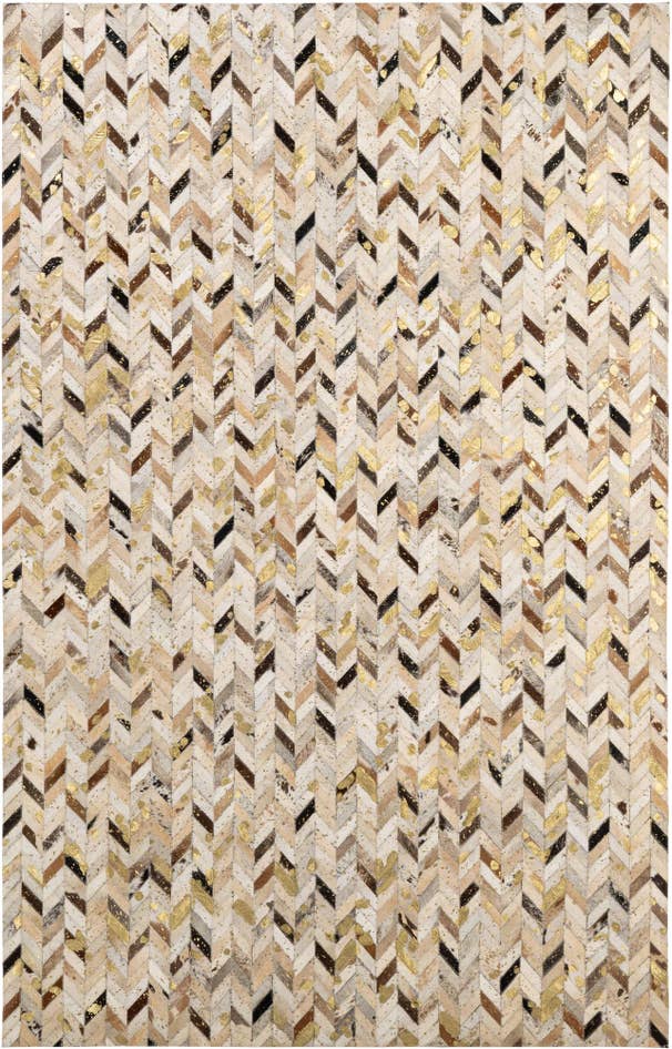 Detail image of 5' 2 x 7' 11 Cowhide - Patchwork Rug