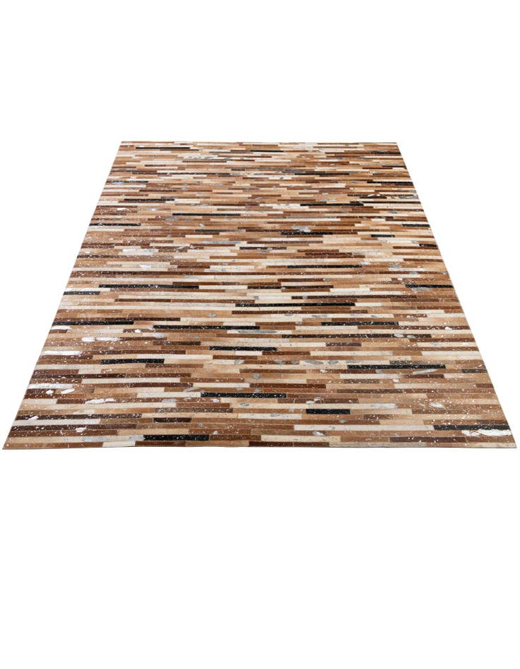 Detail image of 5' 1 x 8' 1 Cowhide - Patchwork Rug