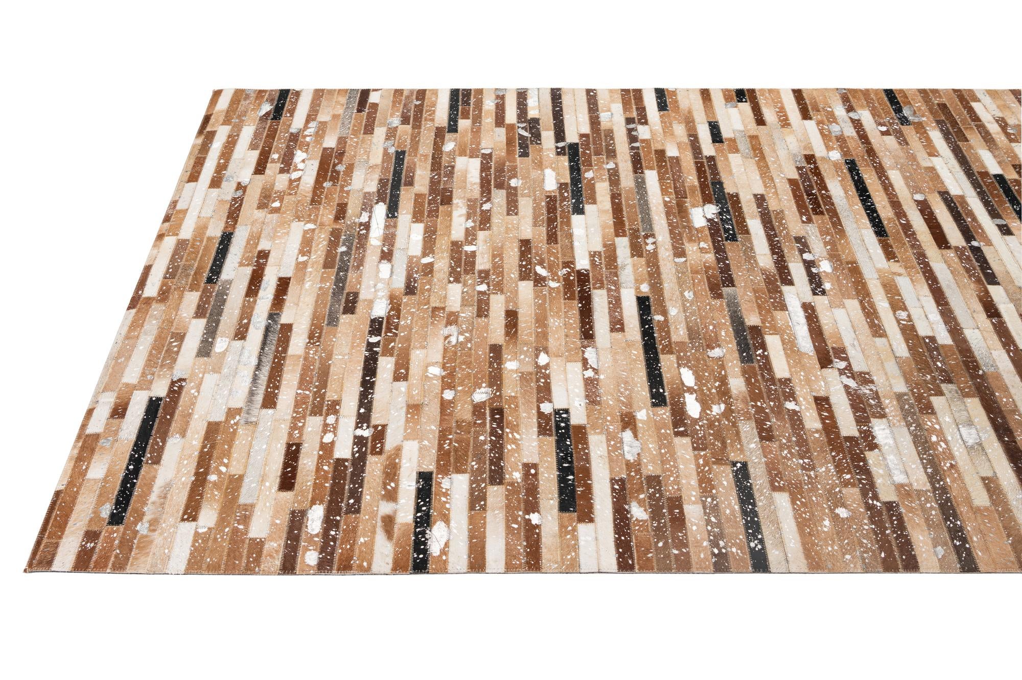 5' 1 x 8' 1 Cowhide - Patchwork Rug