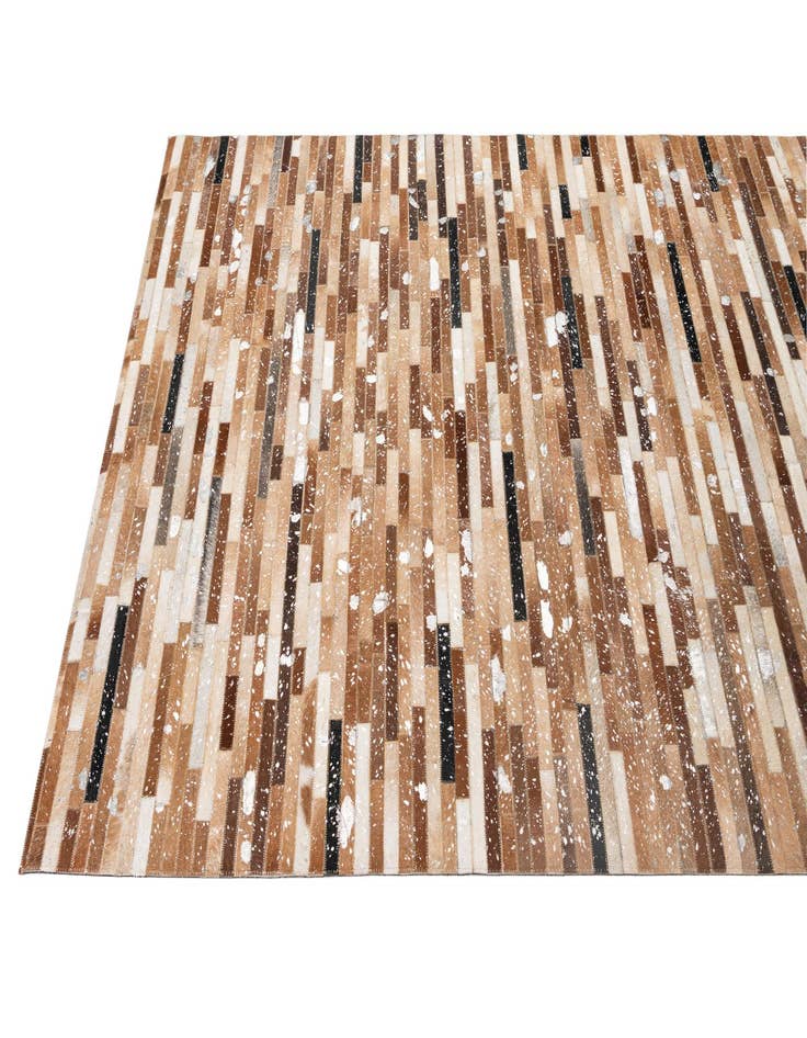 Detail image of 5' 1 x 8' 1 Cowhide - Patchwork Rug