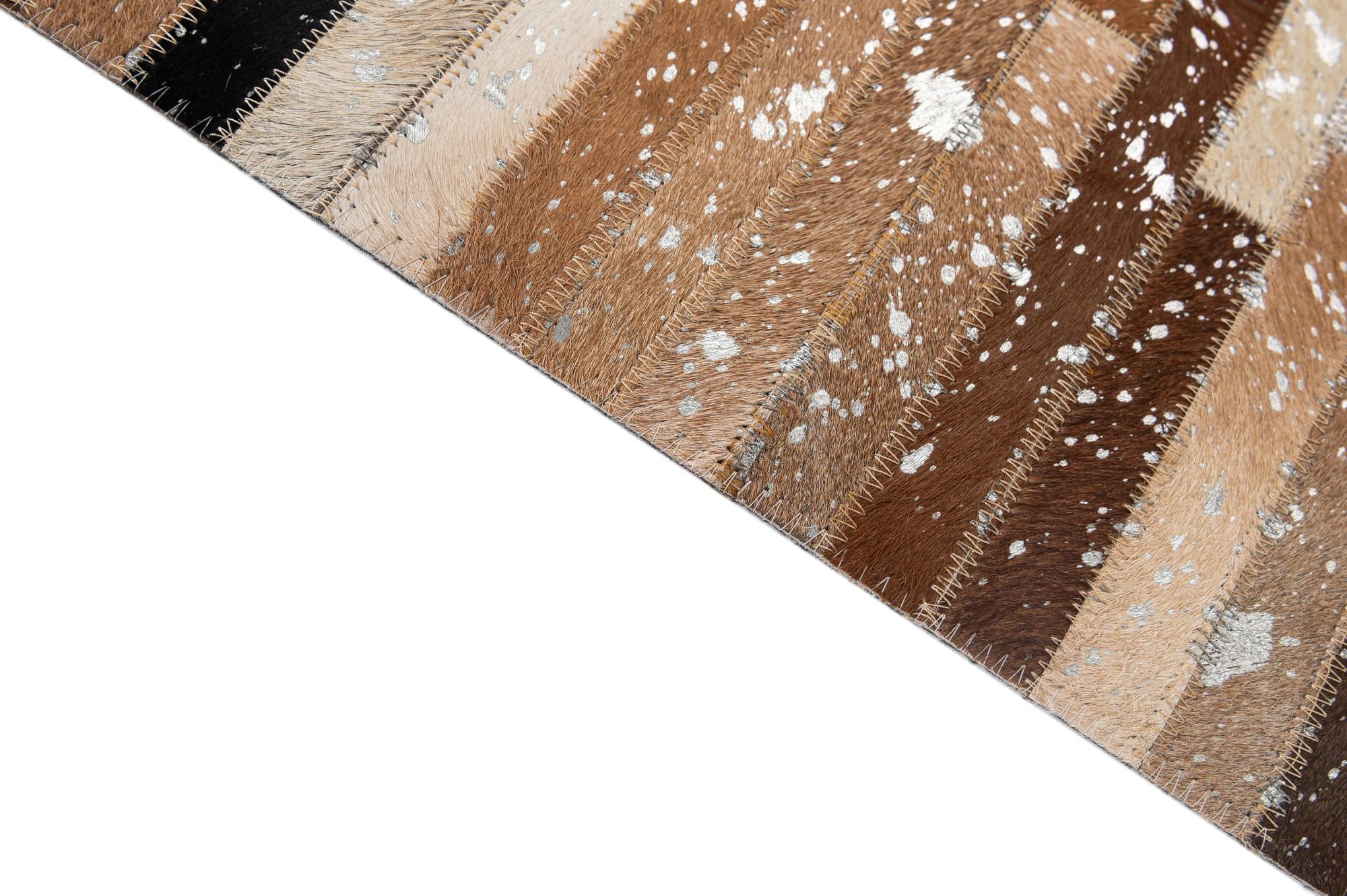 5' 1 x 8' 1 Cowhide - Patchwork Rug