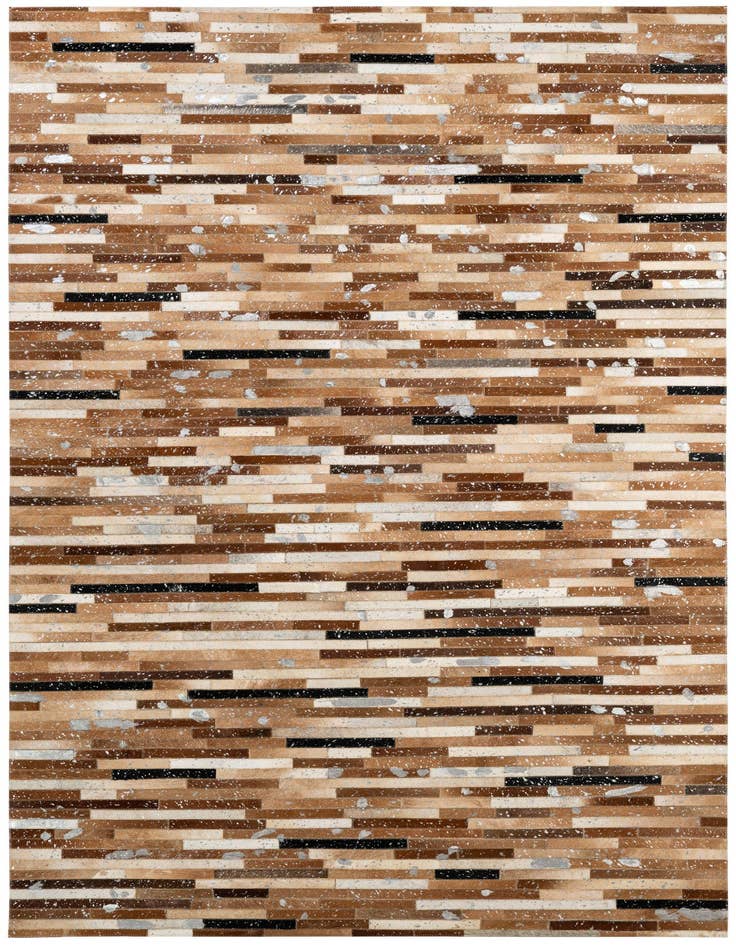 Detail image of 5' 1 x 8' 1 Cowhide - Patchwork Rug