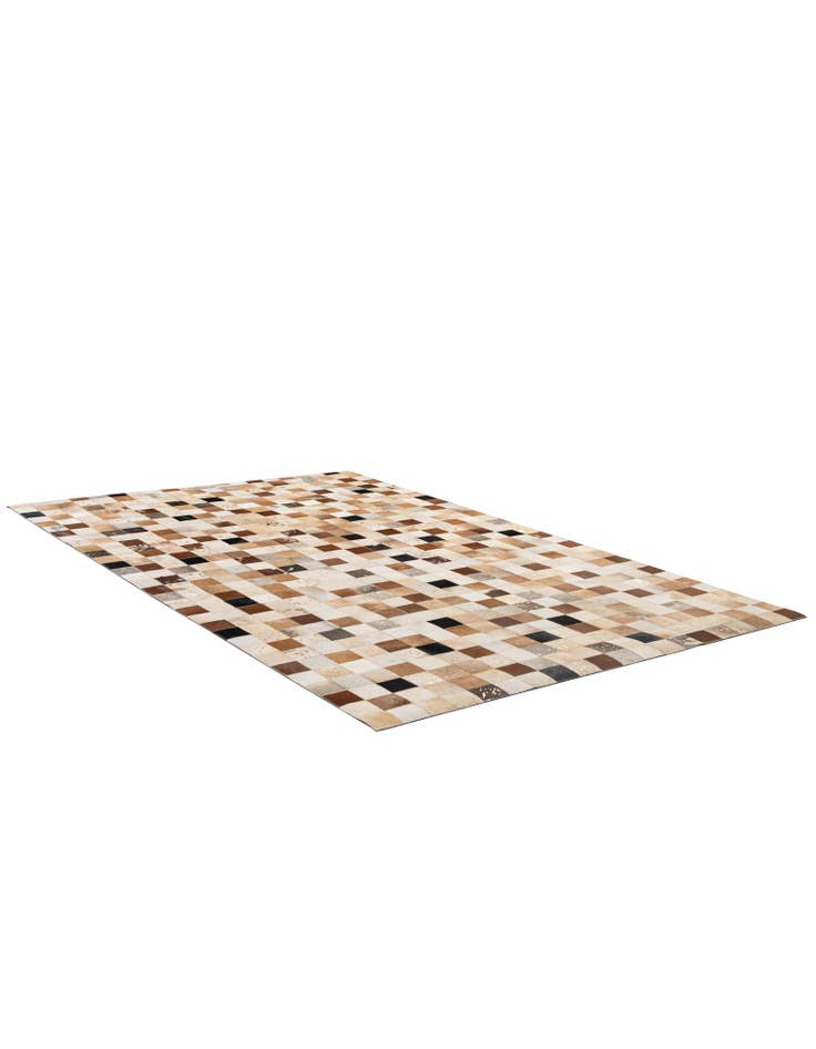 Detail image of 5' 1 x 8' 1 Cowhide - Patchwork Rug