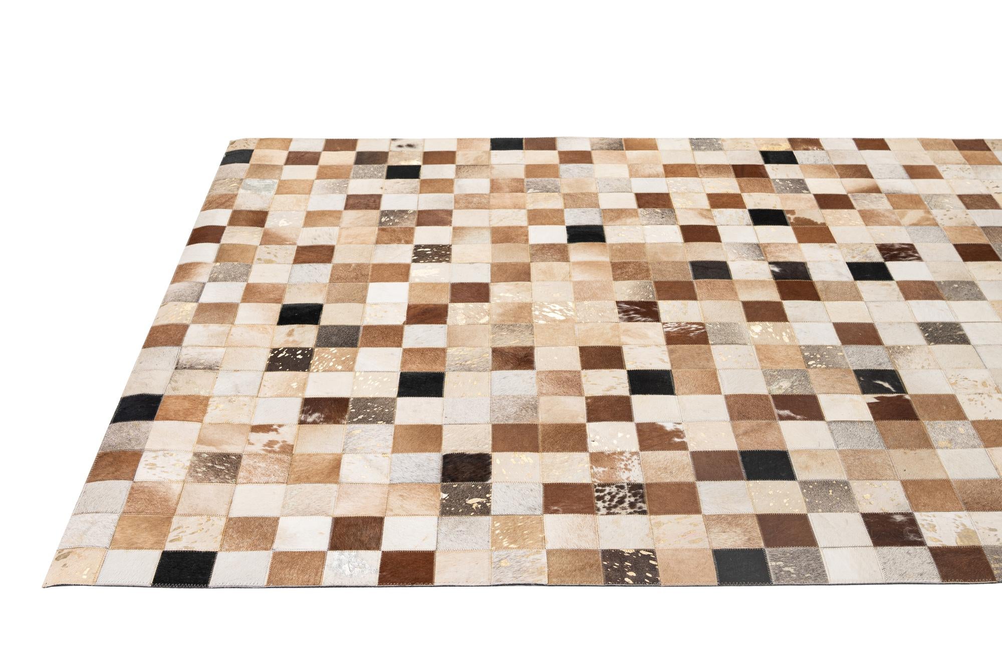 5' 1 x 8' 1 Cowhide - Patchwork Rug