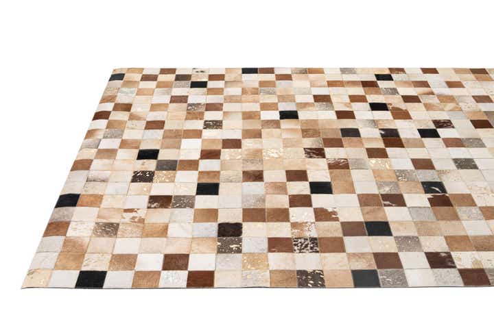 5' 1 x 8' 1 Cowhide - Patchwork Rug
