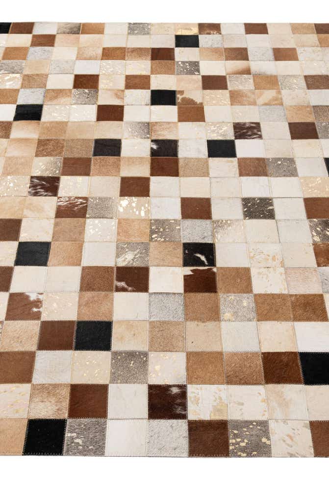 5' 1 x 8' 1 Cowhide - Patchwork Rug
