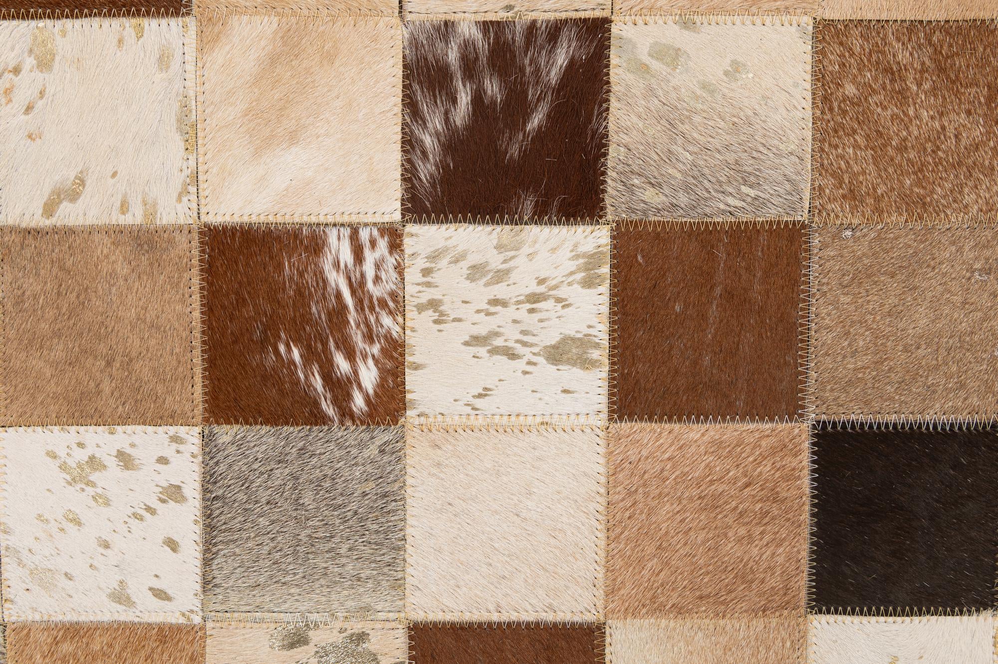 5' 1 x 8' 1 Cowhide - Patchwork Rug