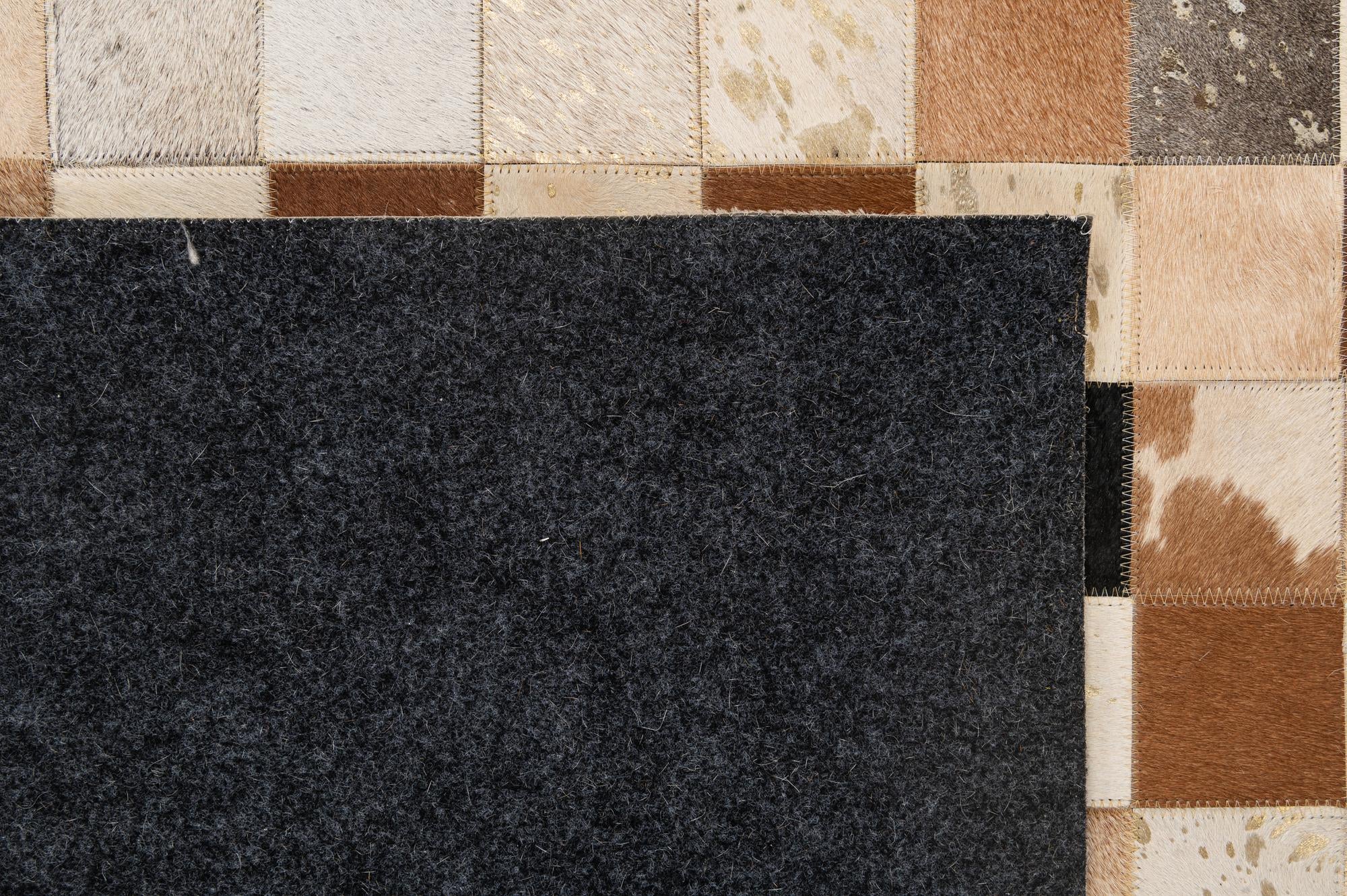 5' 1 x 8' 1 Cowhide - Patchwork Rug