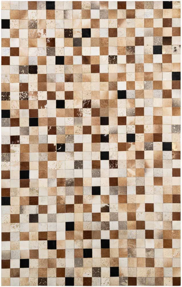 5' 1 x 8' 1 Cowhide - Patchwork Rug
