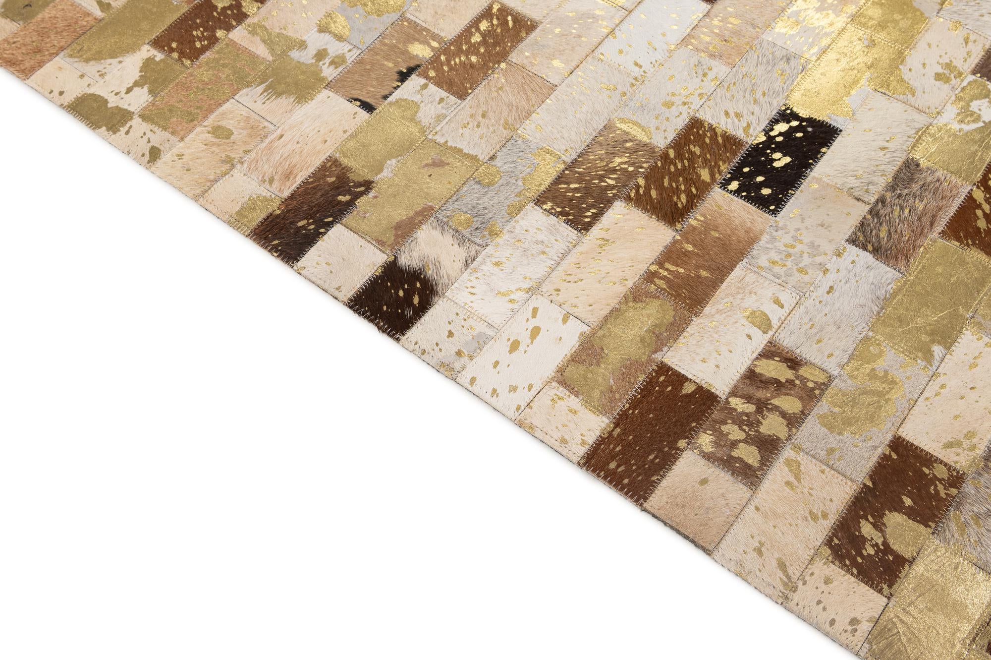150cm x 245cm Cowhide - Patchwork Tæppe