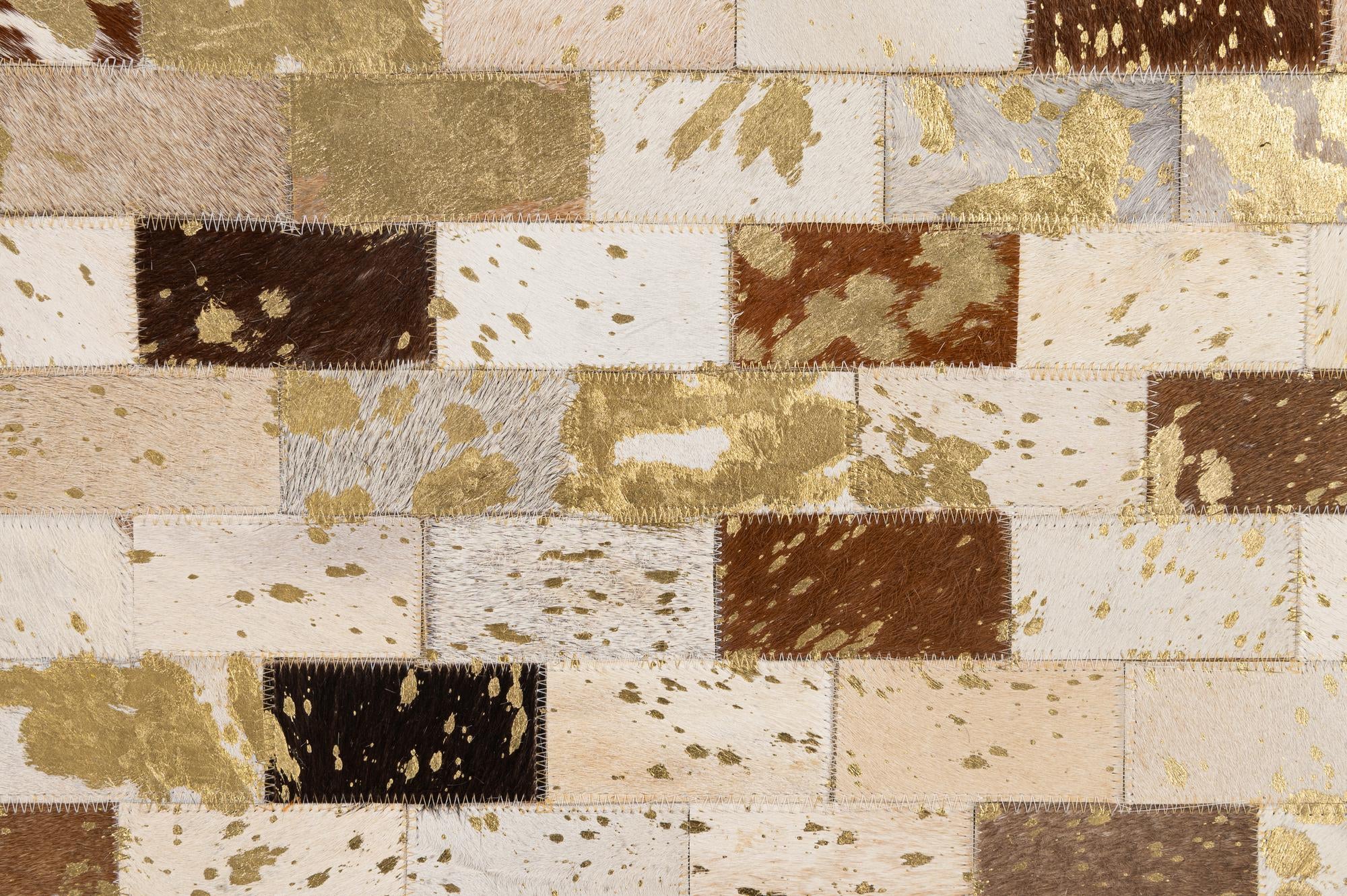 150cm x 245cm Cowhide - Patchwork Tæppe