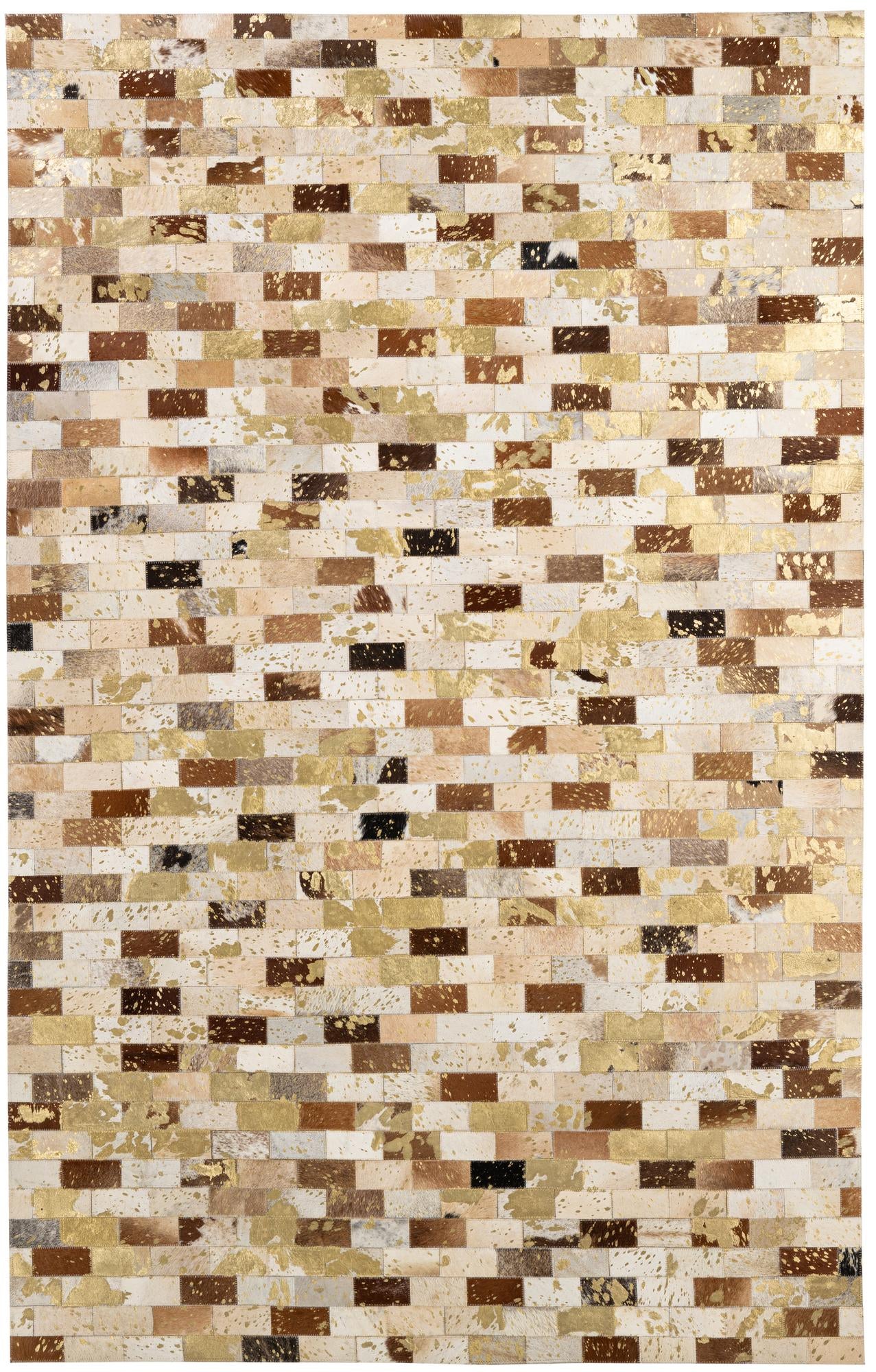 150cm x 245cm Cowhide - Patchwork Tæppe