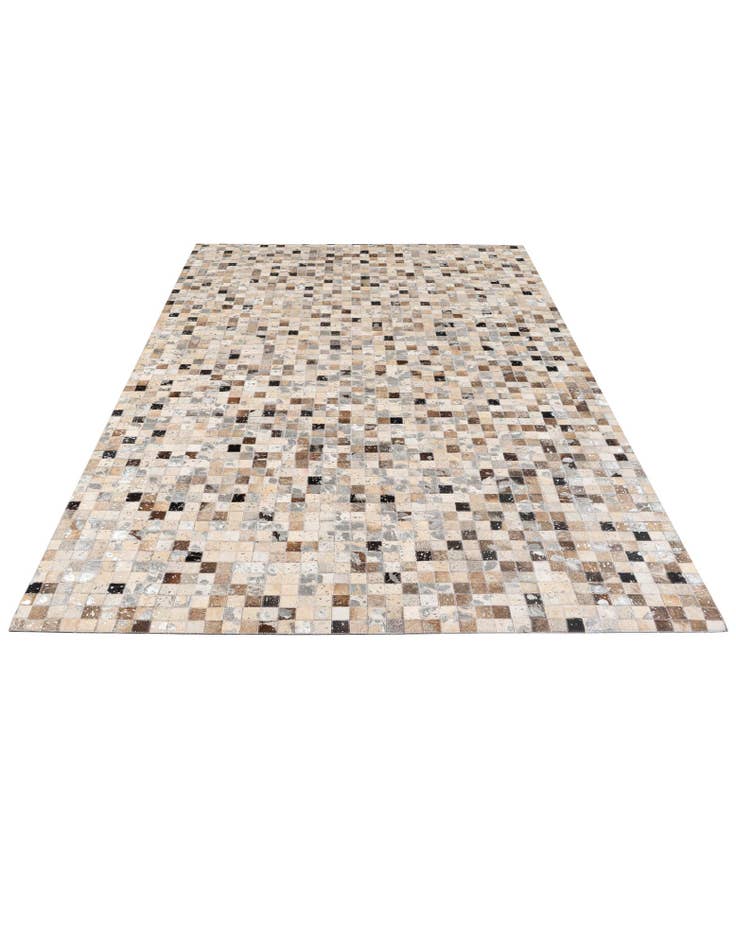 Detail image of 4' 11 x 7' 11 Cowhide - Patchwork Rug