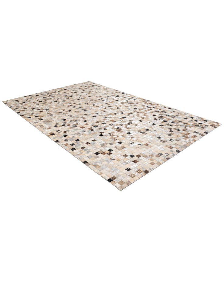 Detail image of 4' 11 x 7' 11 Cowhide - Patchwork Rug