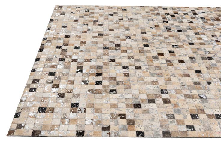 Detail image of 4' 11 x 7' 11 Cowhide - Patchwork Rug