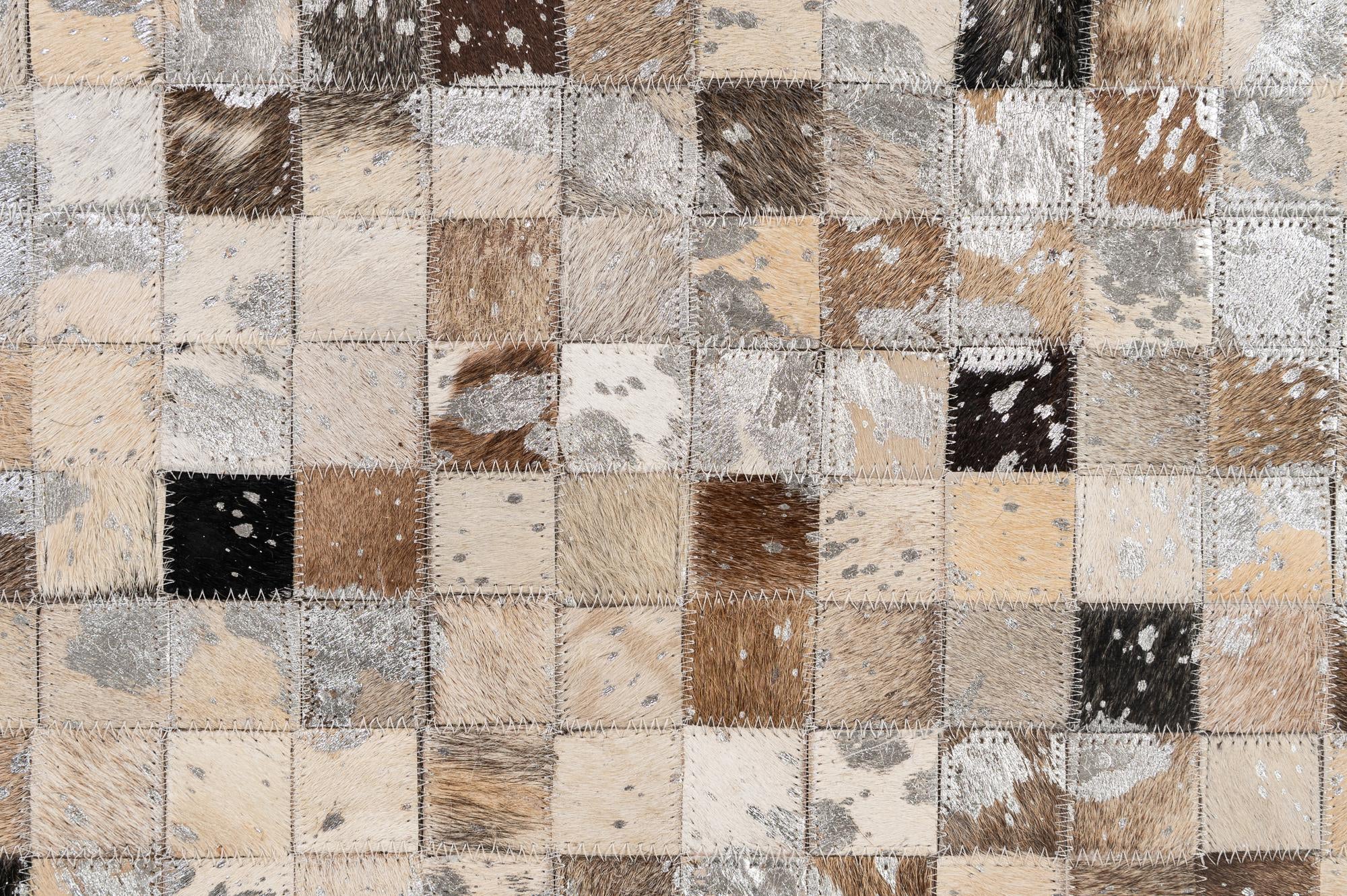 4' 11 x 7' 11 Cowhide - Patchwork Rug