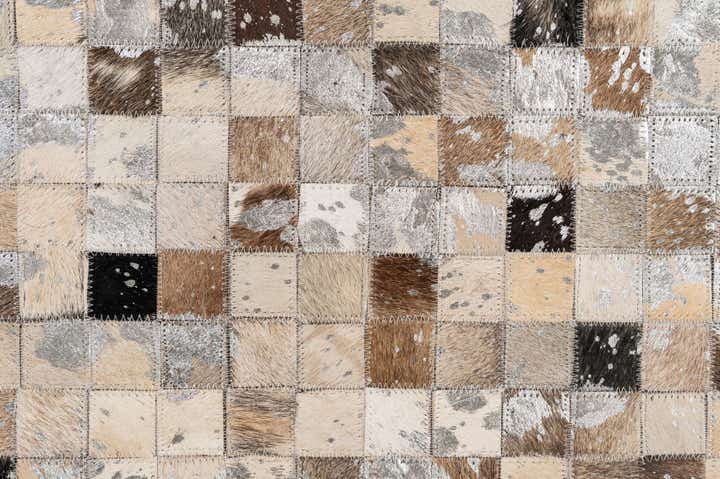4' 11 x 7' 11 Cowhide - Patchwork Rug