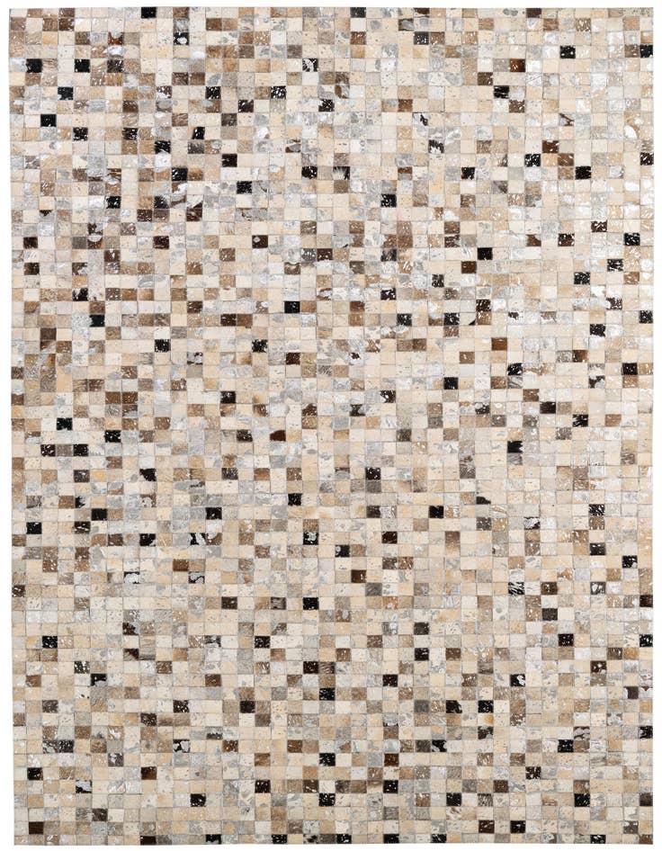 Detail image of 4' 11 x 7' 11 Cowhide - Patchwork Rug