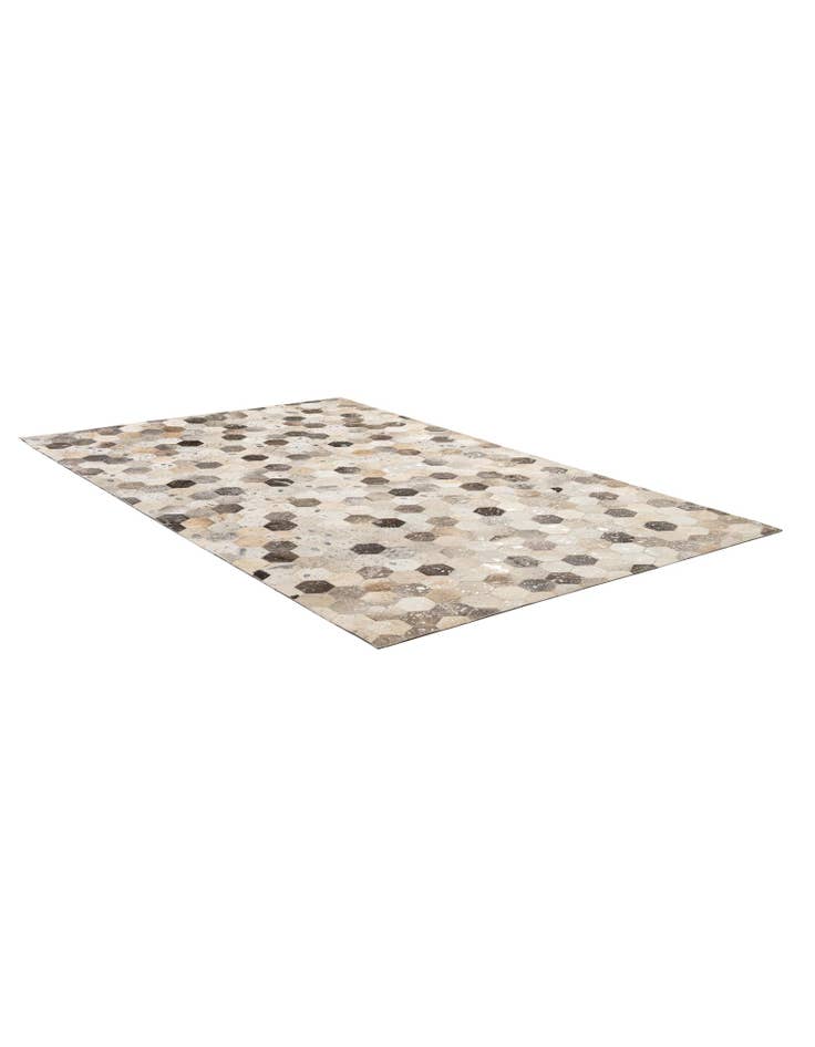 Detail image of 5' 1 x 8' Cowhide - Patchwork Rug