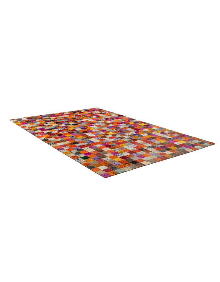Detail image of 5' 1 x 7' 11 Cowhide - Patchwork Rug
