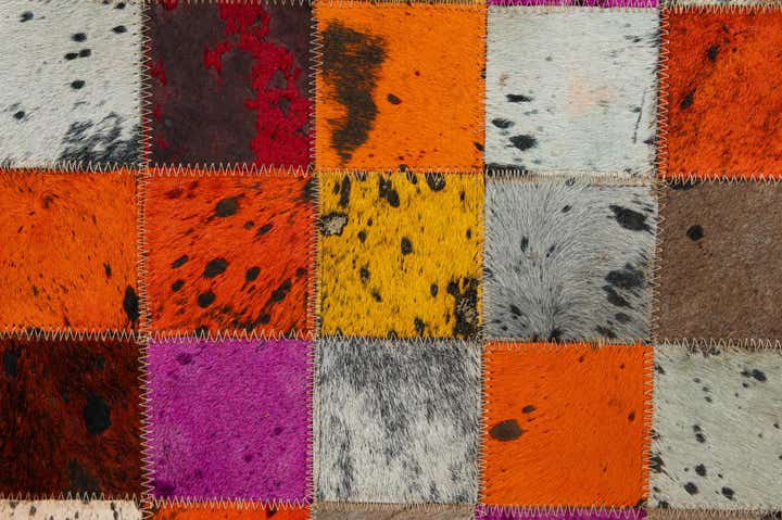 5' 1 x 7' 11 Cowhide - Patchwork Rug