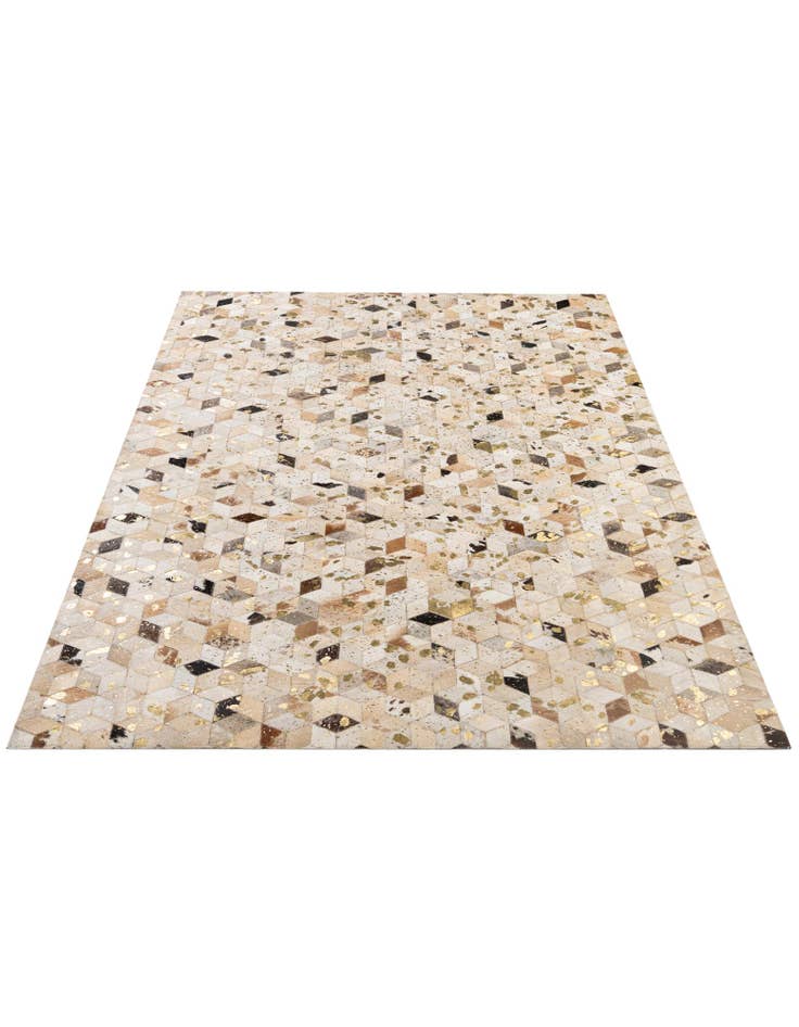 Detail image of 5' x 8' 1 Cowhide - Patchwork Rug