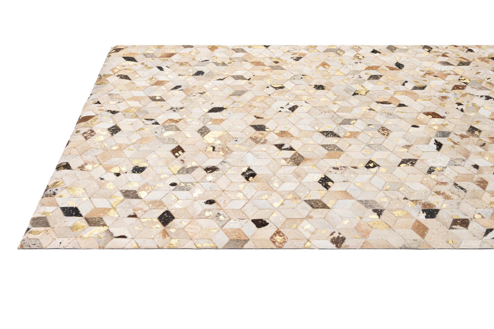 5' x 8' 1 Cowhide - Patchwork Rug