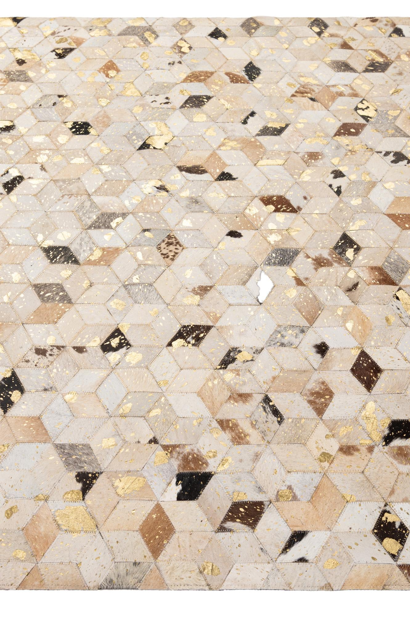 5' x 8' 1 Cowhide - Patchwork Rug