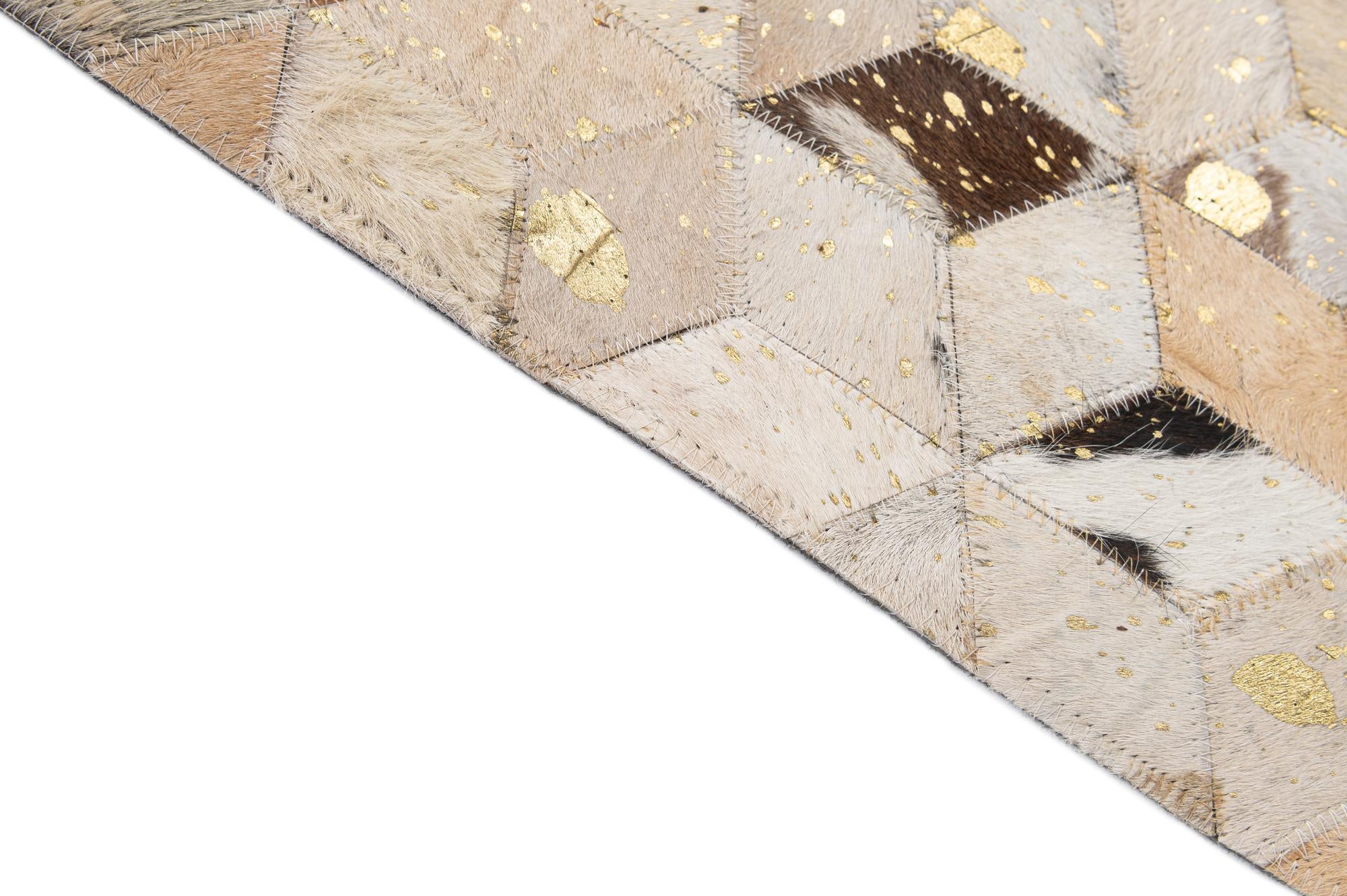 5' x 8' 1 Cowhide - Patchwork Rug